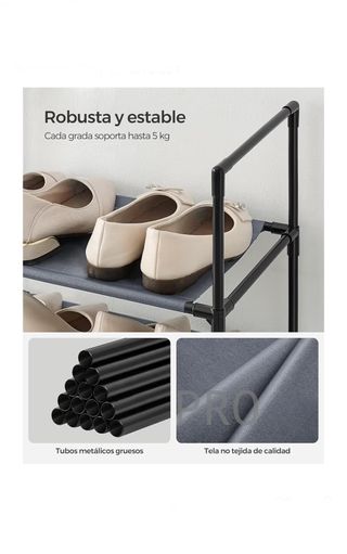 Zapatero, organizador de zapatos, 10 estantes