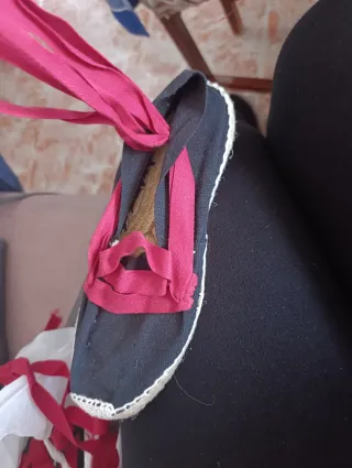 Alpargatas esparteñas traje flamenca malagueña 37