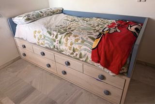 Cama nido 6 cajones + colchón Emma 90x190