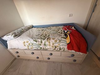 Cama nido 6 cajones + colchón Emma 90x190