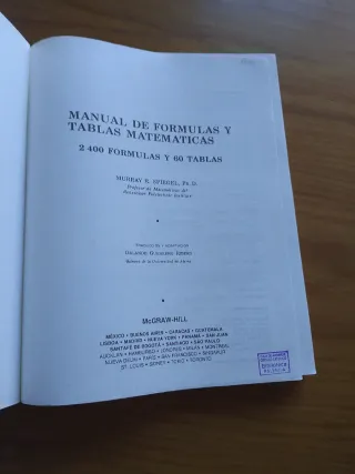 Manual de formulas y tablas matematicas 2400 fo...