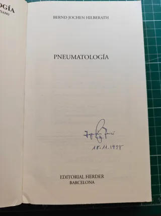 Libro Pneumatología - Bernd Jochen Hilberath