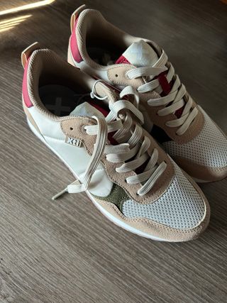 Deportivas Xti Talla 38 Beige/Blanco