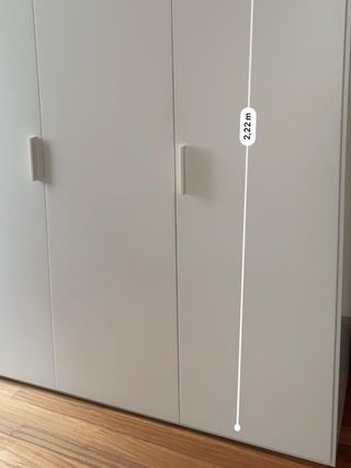 Armario ropero blanco de madera