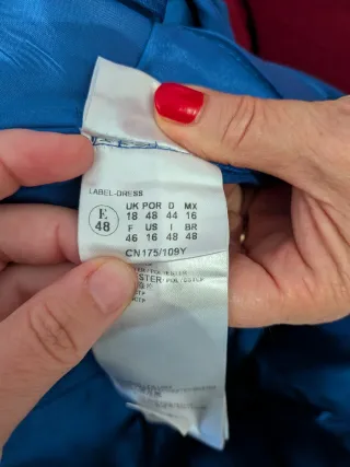 Vestido largo azul elegante