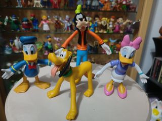 LOTE 4 FIGURAS GOMA PVC AÑOS 90 FLEXIS DISNEY