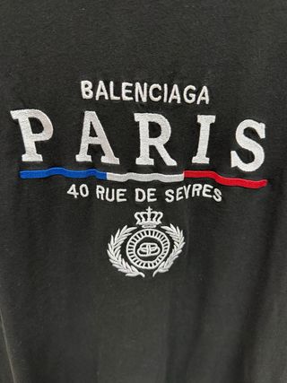Camiseta Balenciaga Paris Negra