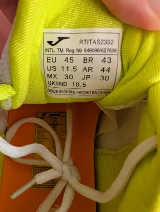 Zapatillas Joma Running Blancas y Amarillas