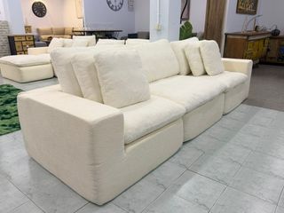 Sofá modular beige tela Envasado al vacio + Envio
