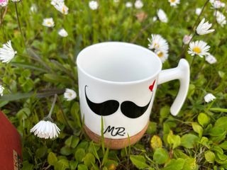 Tazza mug Kado in ceramica con base in sughero