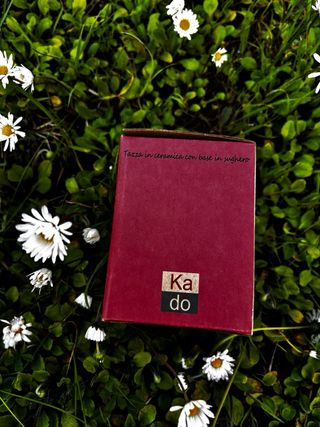 Tazza mug Kado in ceramica con base in sughero