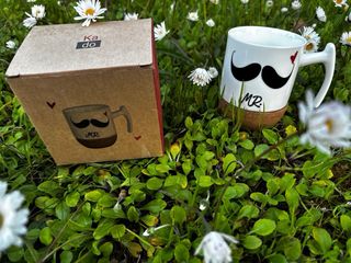 Tazza mug Kado in ceramica con base in sughero