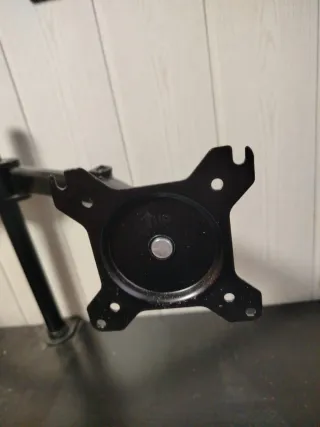 Soporte Doble Monitor Negro