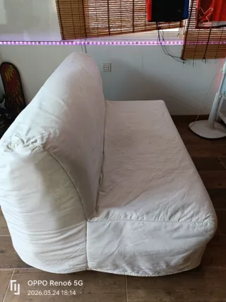 Sofá cama beige tela