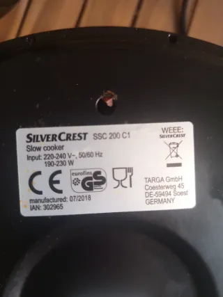 Olla de cocción lenta Silver Crest