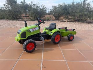 Tractor Juguete Niños Pedal Remolque