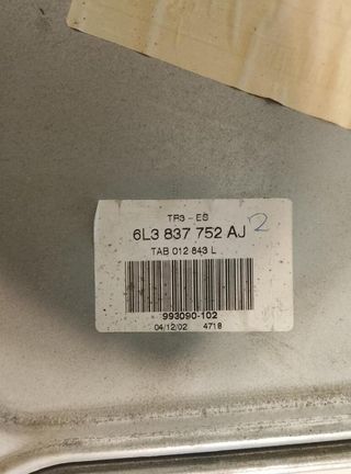 2810 elevalunas delantero 6l3837756n seat ibiza