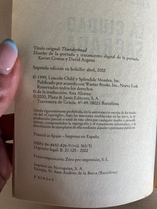 Libro La ciudad sagrada de Preston&Child