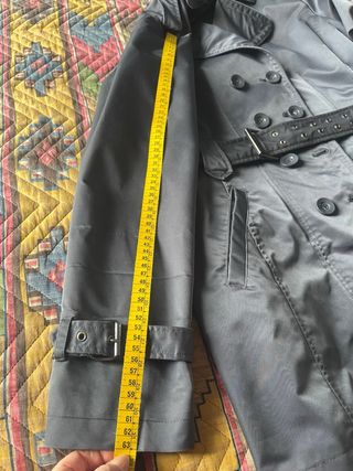 Trench antipioggia blu