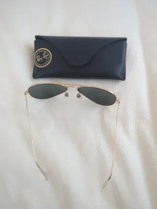 Gafas Ray-Ban Aviador Doradas y Verdes 58 - 14