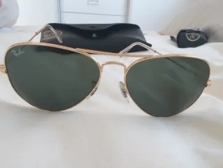 Gafas Ray-Ban Aviador Doradas y Verdes 58 - 14