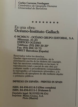 Colección Geografía de España – Instituto Gallach