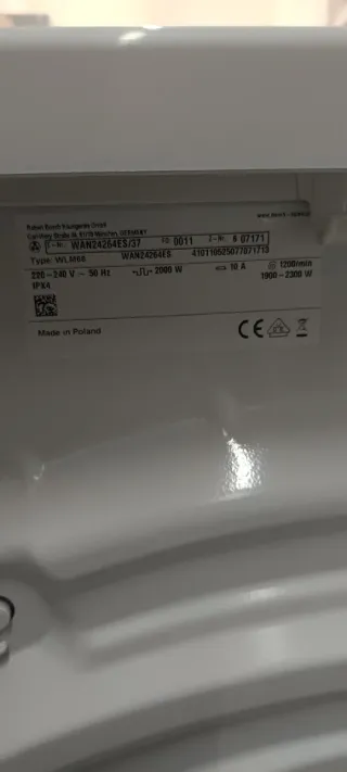 Lavadora Bosch Carga Frontal 8kg