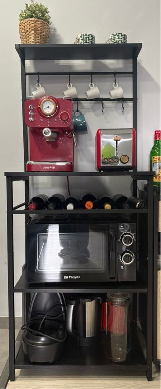 Mueble auxiliar de cocina negro