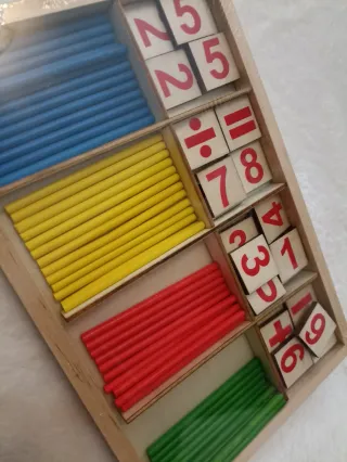 Juego educativo números y palitos.