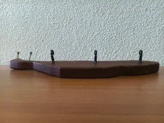 Perchero artesanal de madera