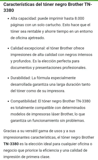 Tóner Brother TN-3280, TN 3380 y DR 3300 NUEVOS