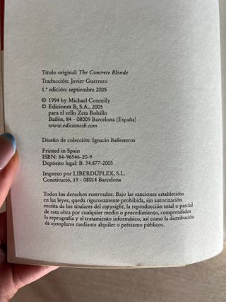 RUBIA DE HORMIGON: DETECTIVE HARRY BOCH