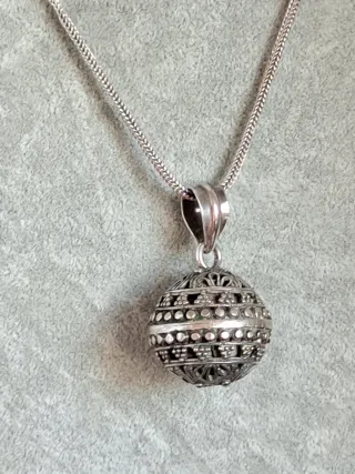 Cadena y Colgante Plata Ley 925 Vintage