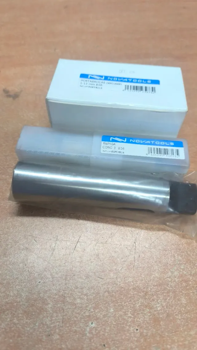 Portabrocas, espiga y casquillo reductor