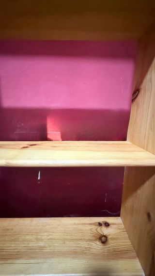 4 Estanterías de madera maciza