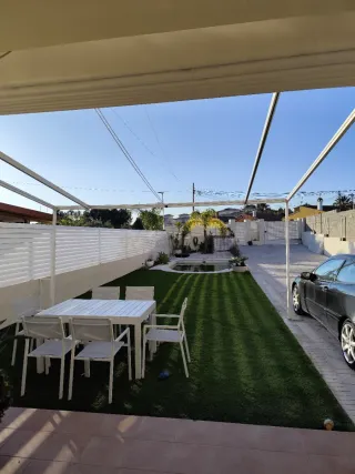 Pérgola aluminio con toldo 5x5