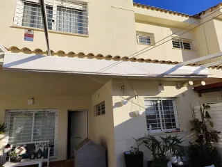 Pérgola aluminio con toldo 5x5