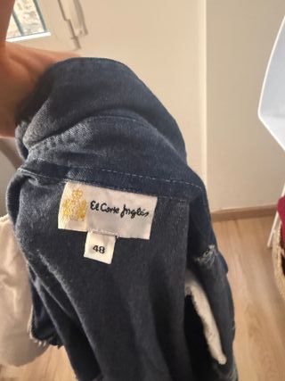 Camisa vaquera bordada denim oscuro - Vintage XL