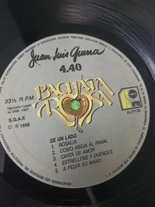 LP Juan Luis Guerra 4.40 - Bachata Rosa