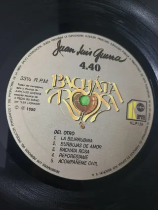 LP Juan Luis Guerra 4.40 - Bachata Rosa