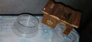 Jaula para hamster con rueda y bebedero