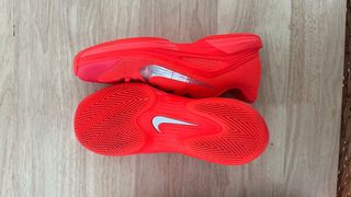 Zapatillas Nike Tenis Rojas y Plateadas Vapor 12