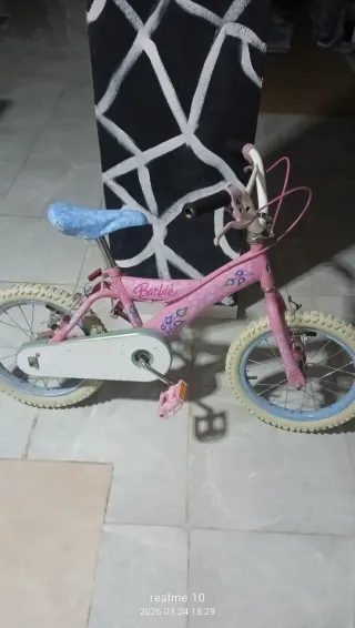 Bicicleta Barbie Niña Rosa