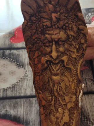 Antiguo jarrón ánfora de porcelana azul