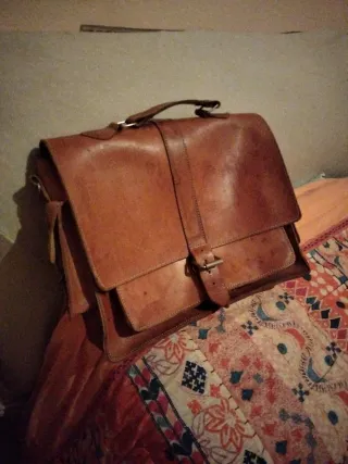 Valigetta vera pelle tracolla mano