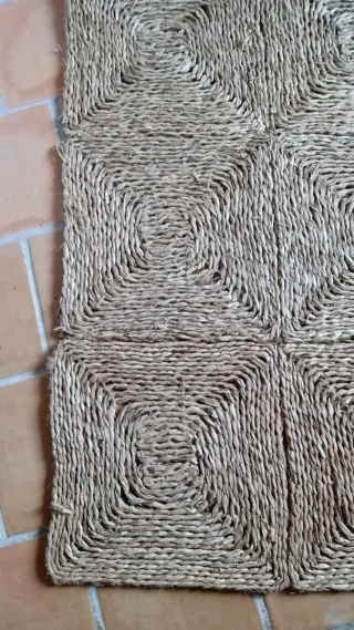 Alfombra de fibra Natural trenzada gruesa
