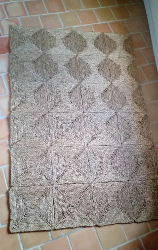 Alfombra de fibra Natural trenzada gruesa