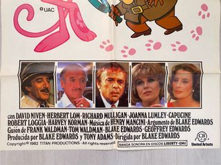 Cartel Original Tras la Pista de la Pantera Rosa