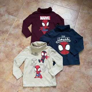 Lote 3 Camisetas Spidey C&A 104cm (4 años)