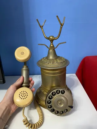 Telefono vintage ottone